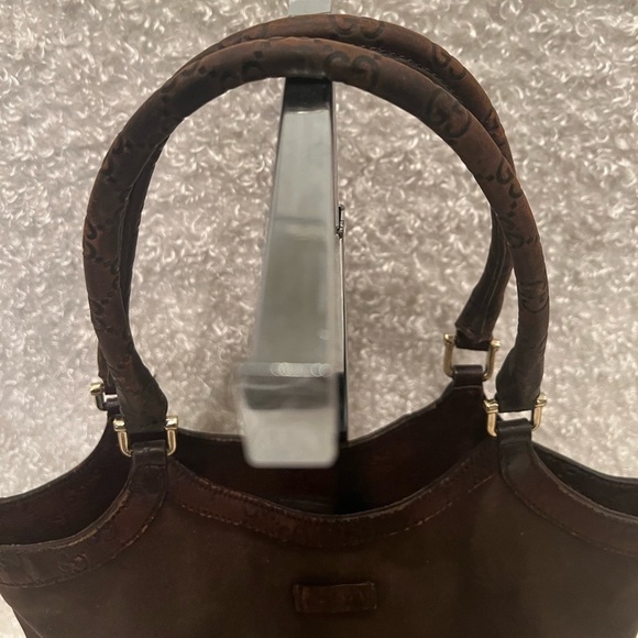 GUCCI Shoulder Bag Tote 279153 Canvas Leather Trim - Picture 4 of 15